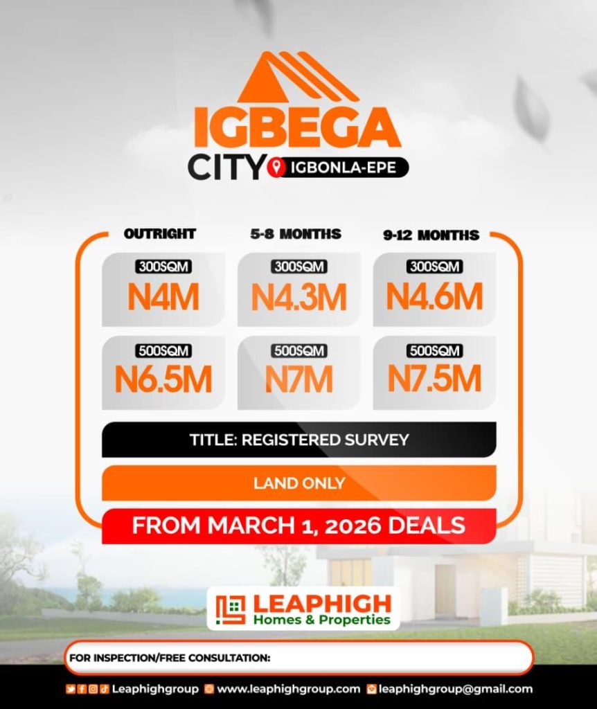 Igbega City, Igbonla, Epe, Lagos State